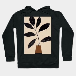 Minimalistic Plant in Pot Hoodie